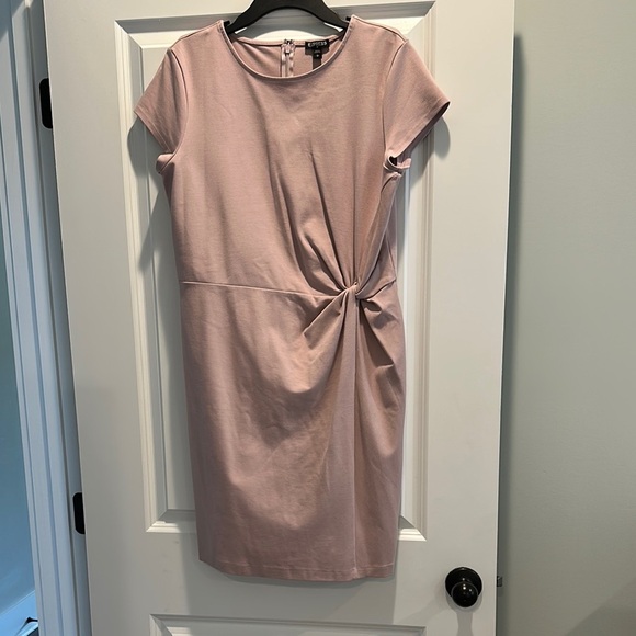 Express Pink Ruched Sheath Dress - Picture 1 of 4